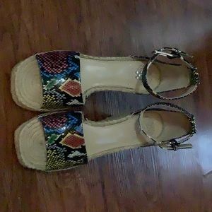 Vince Camuto Rainbow Snake, wedge sandal